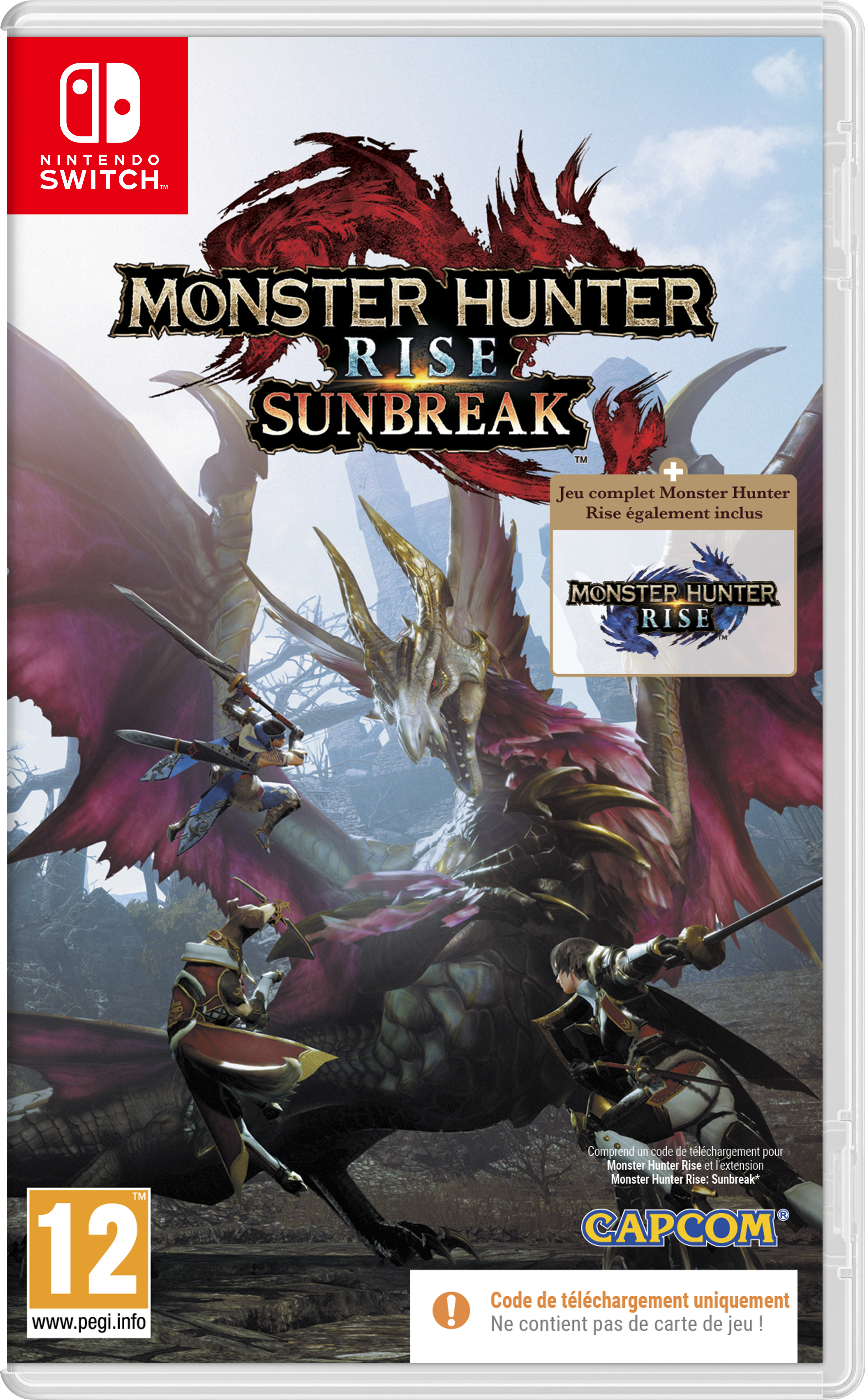 Monster Hunter Rise Sunbreak Code in a Box Nintendo Switch - vue 4