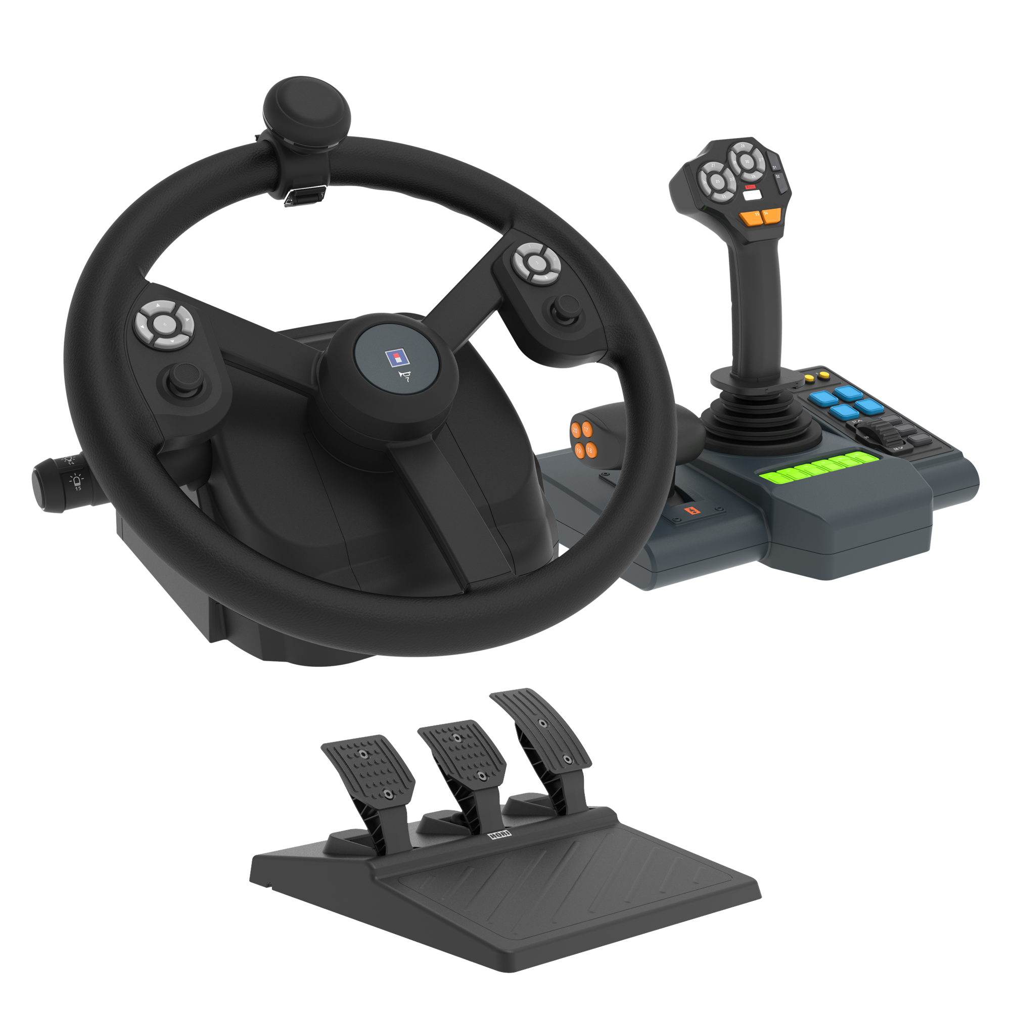 Volant Gaming Farming Vehicle Control System Pc Hori - vue 8