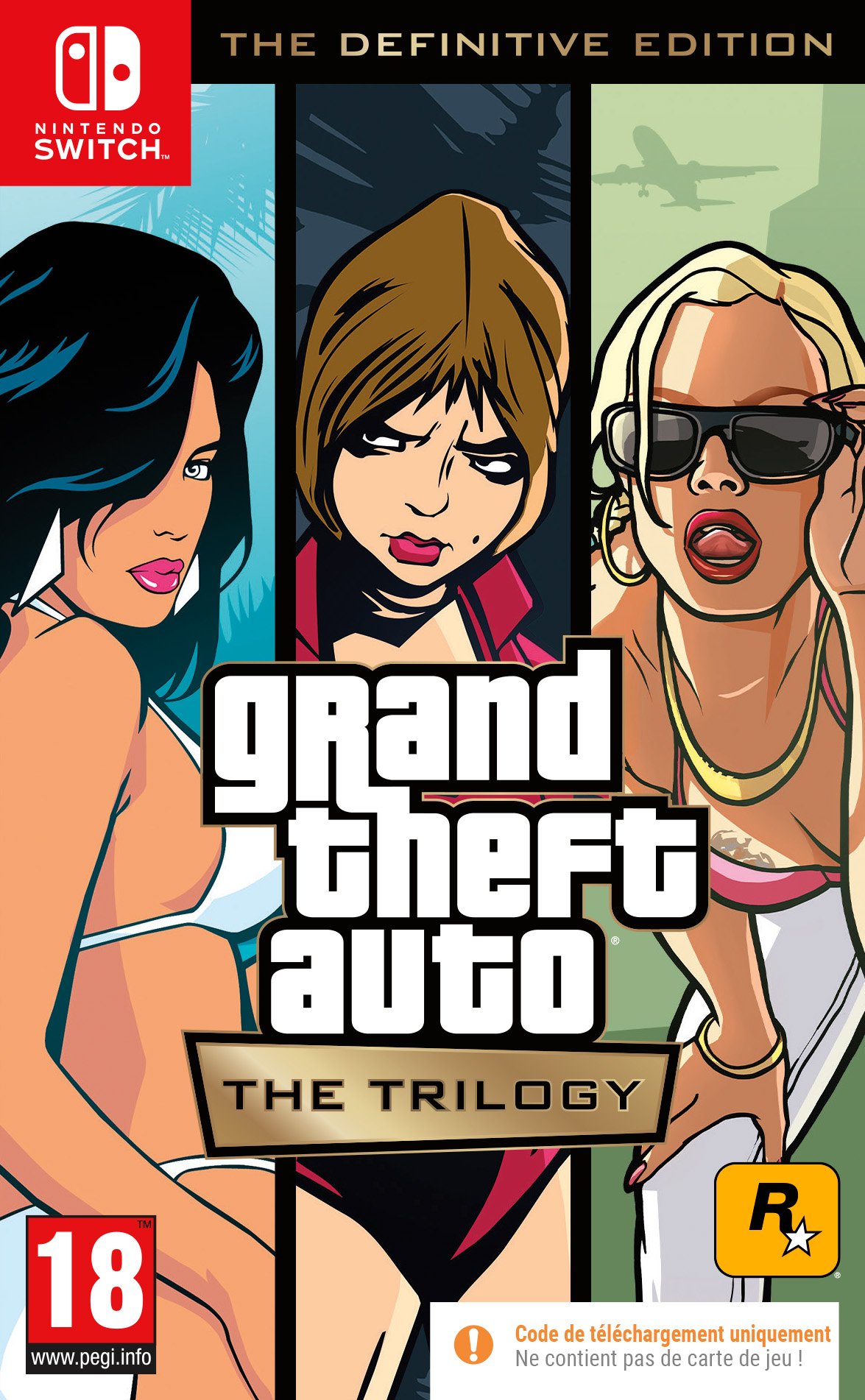 GTA The Trilogy The Definitive Edition Jeu Nintendo Switch Code in a box - vue 3