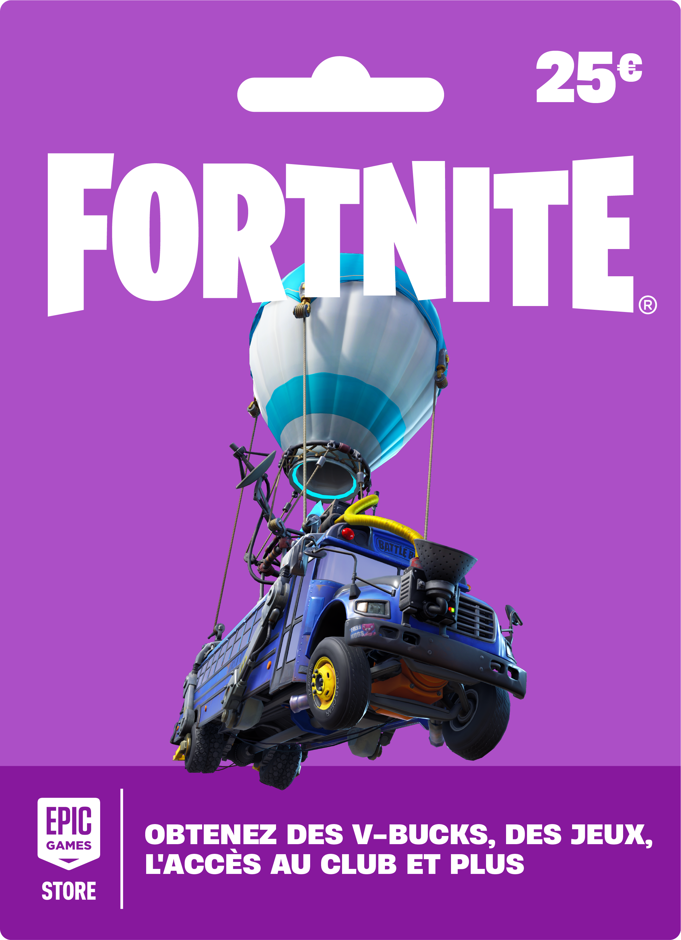 Carte cadeau Fortnite 25 euros