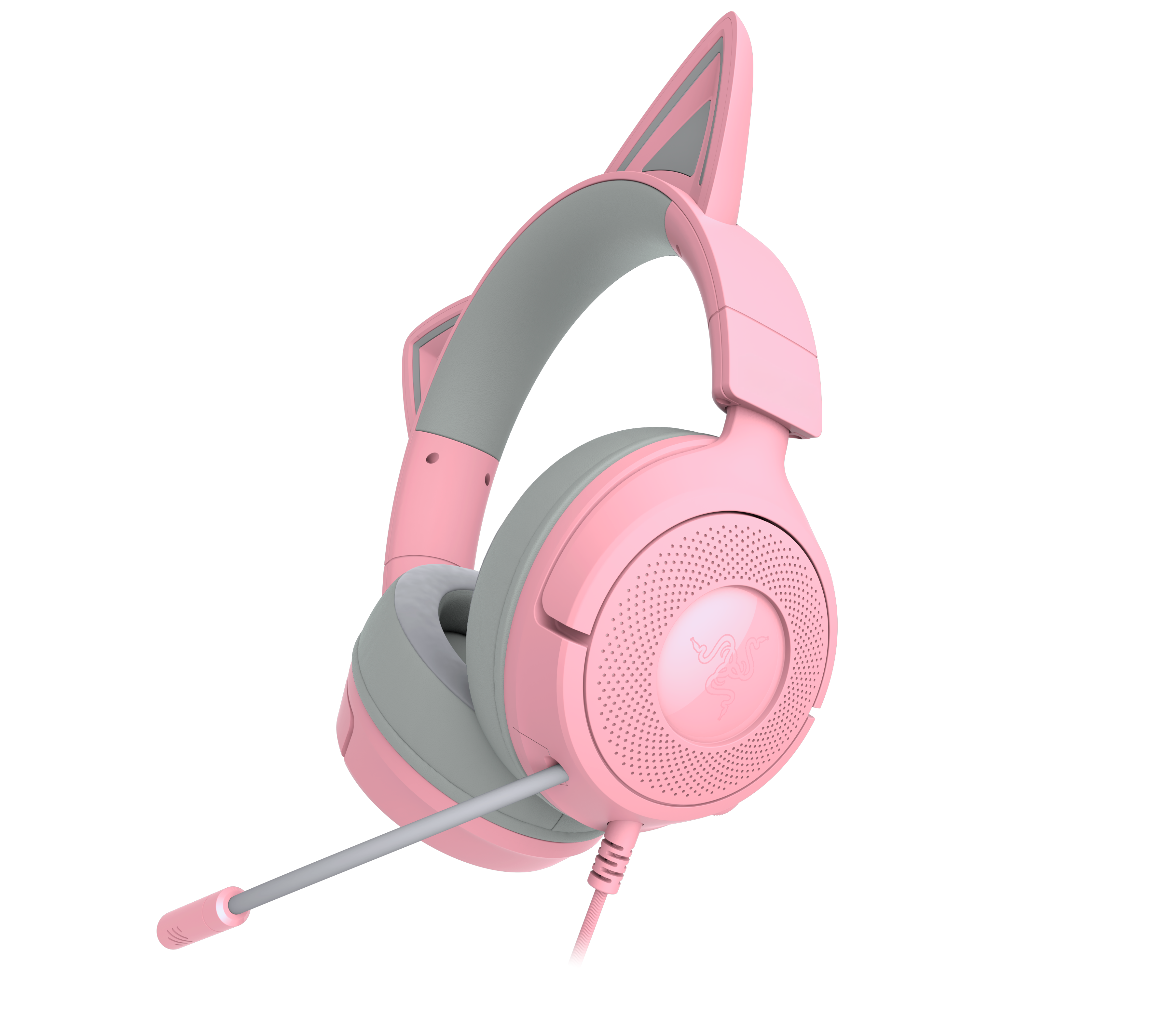 Casque filaire Razer pour PC - Kraken Kitty V3 X - Quartz