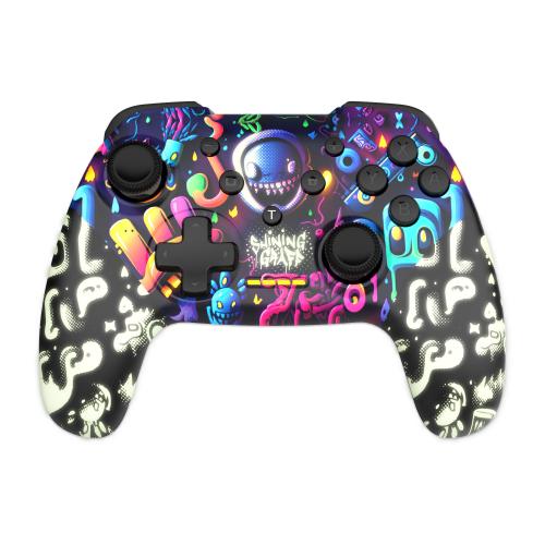 Manette de jeu FREAKS AND GEEKS Shining Graff Sans fil Phosphorescent Autonomie 6 8h - vue 2