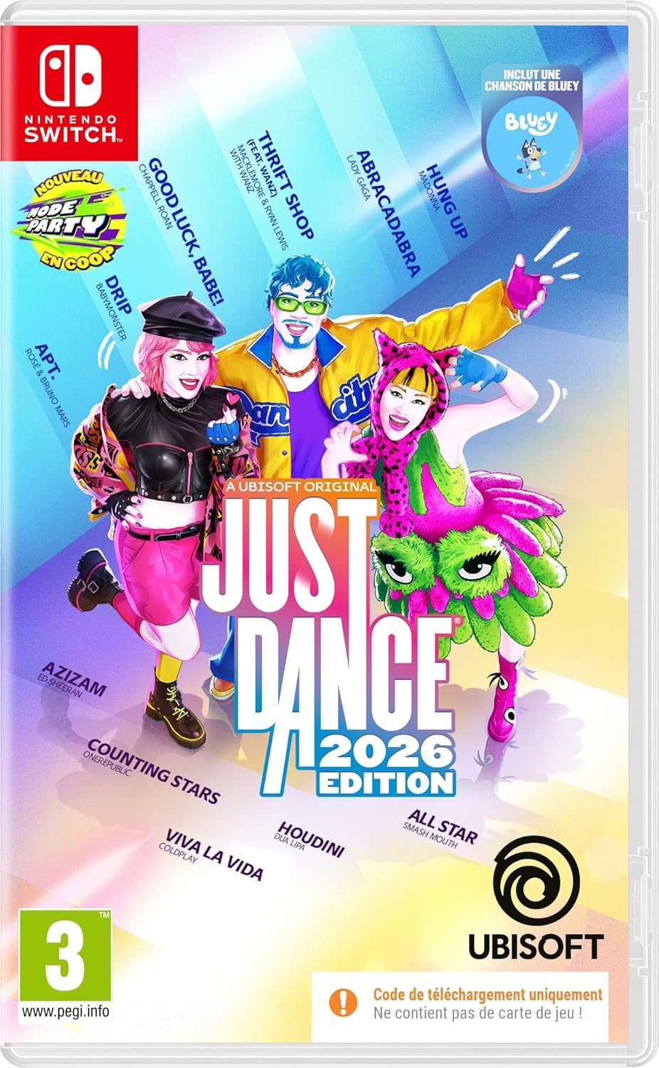 Just Dance 2026 Jeu Nintendo Switch Code in a Box - vue 9