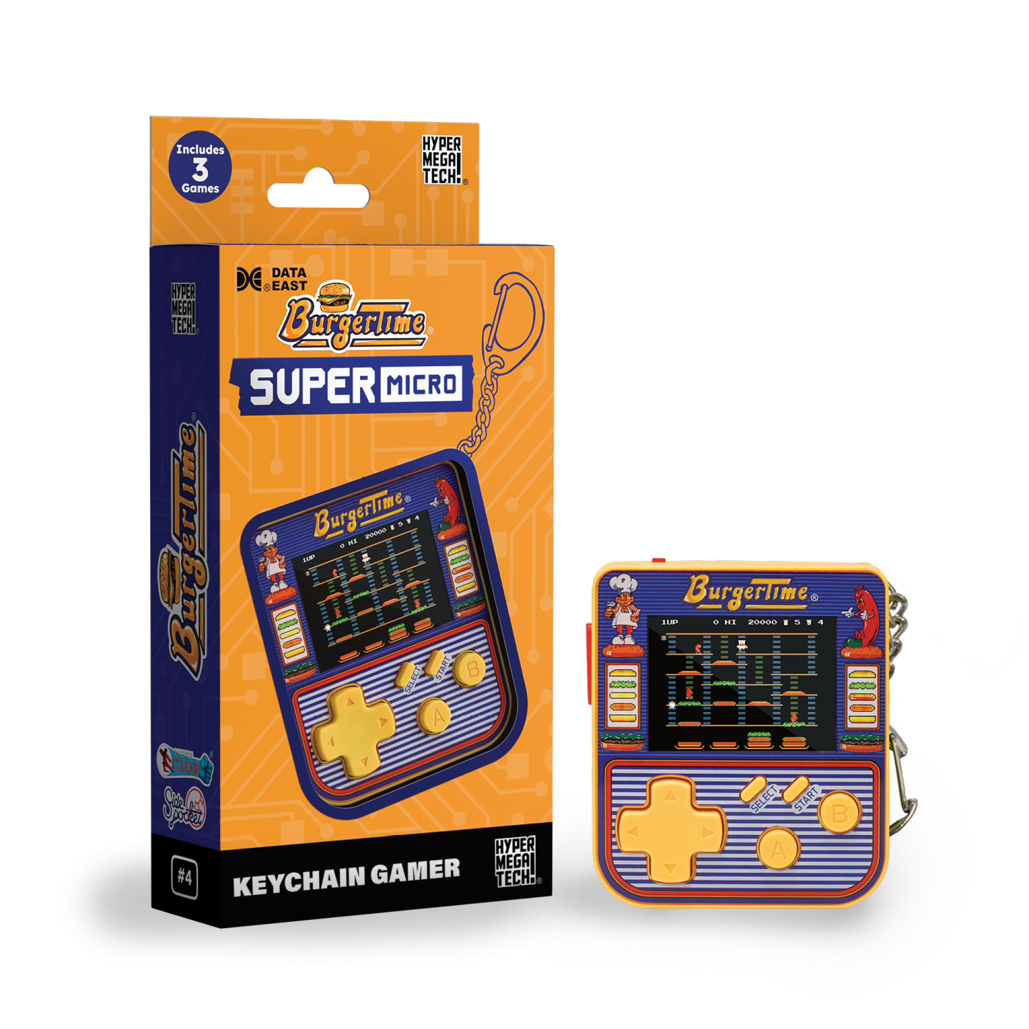 Super Micro Data East Burger Time Porte Clefs Gamer Neuf - vue 4