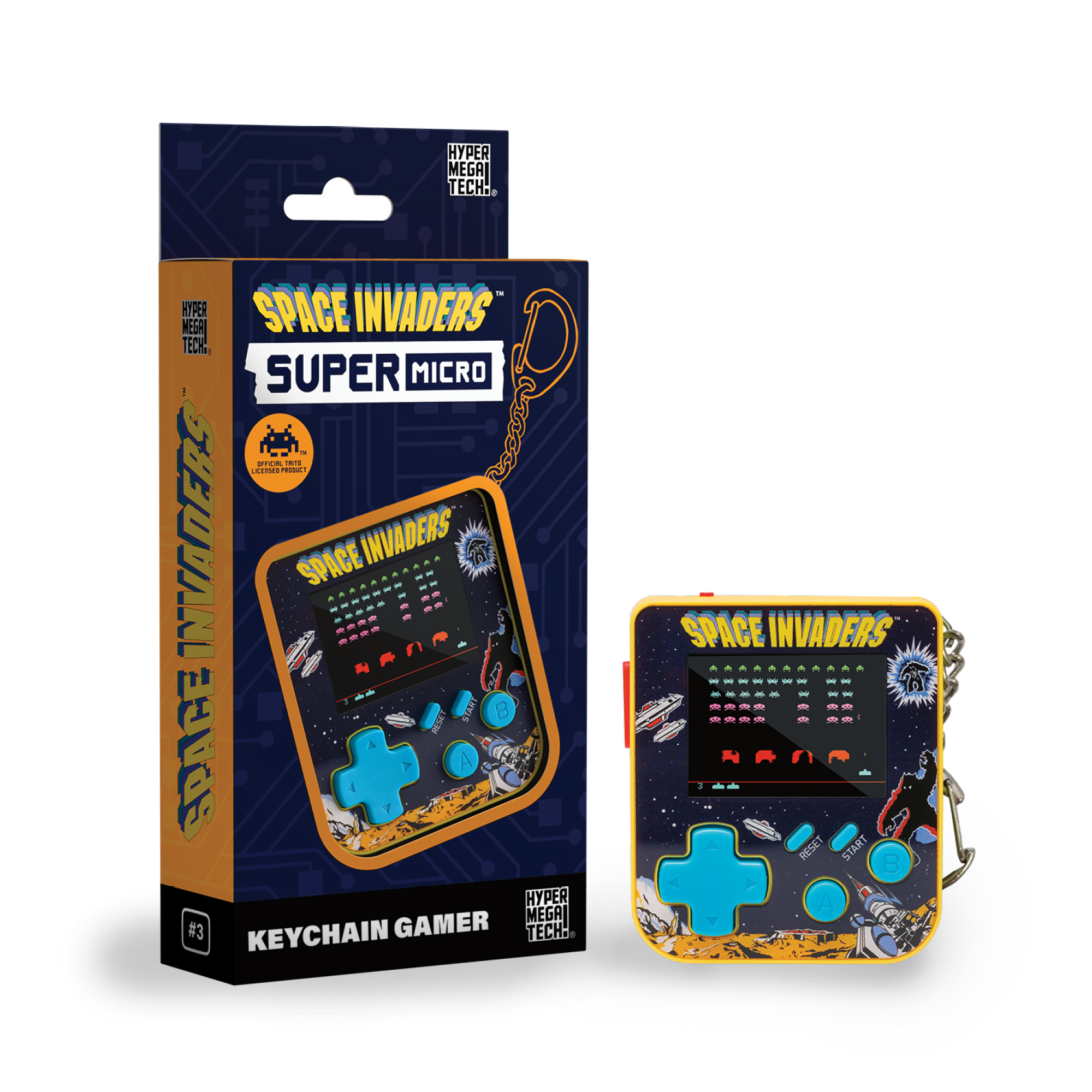 Super Micro Space Invaders Porte Clefs Gamer Neuf - vue 4