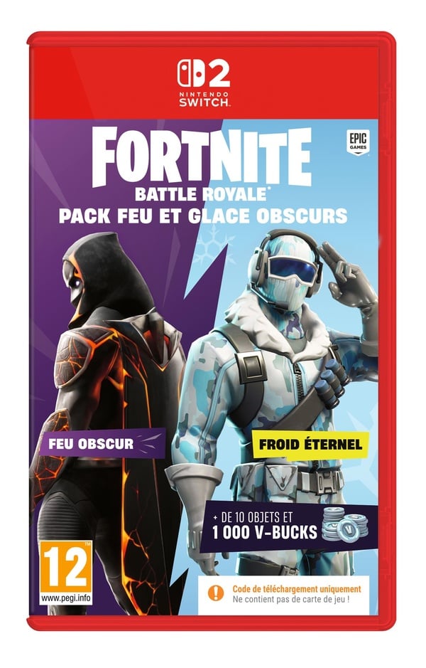 Fortnite Darkfire & Ice Bundle Code in a box Nintendo Switch 2 - vue 2