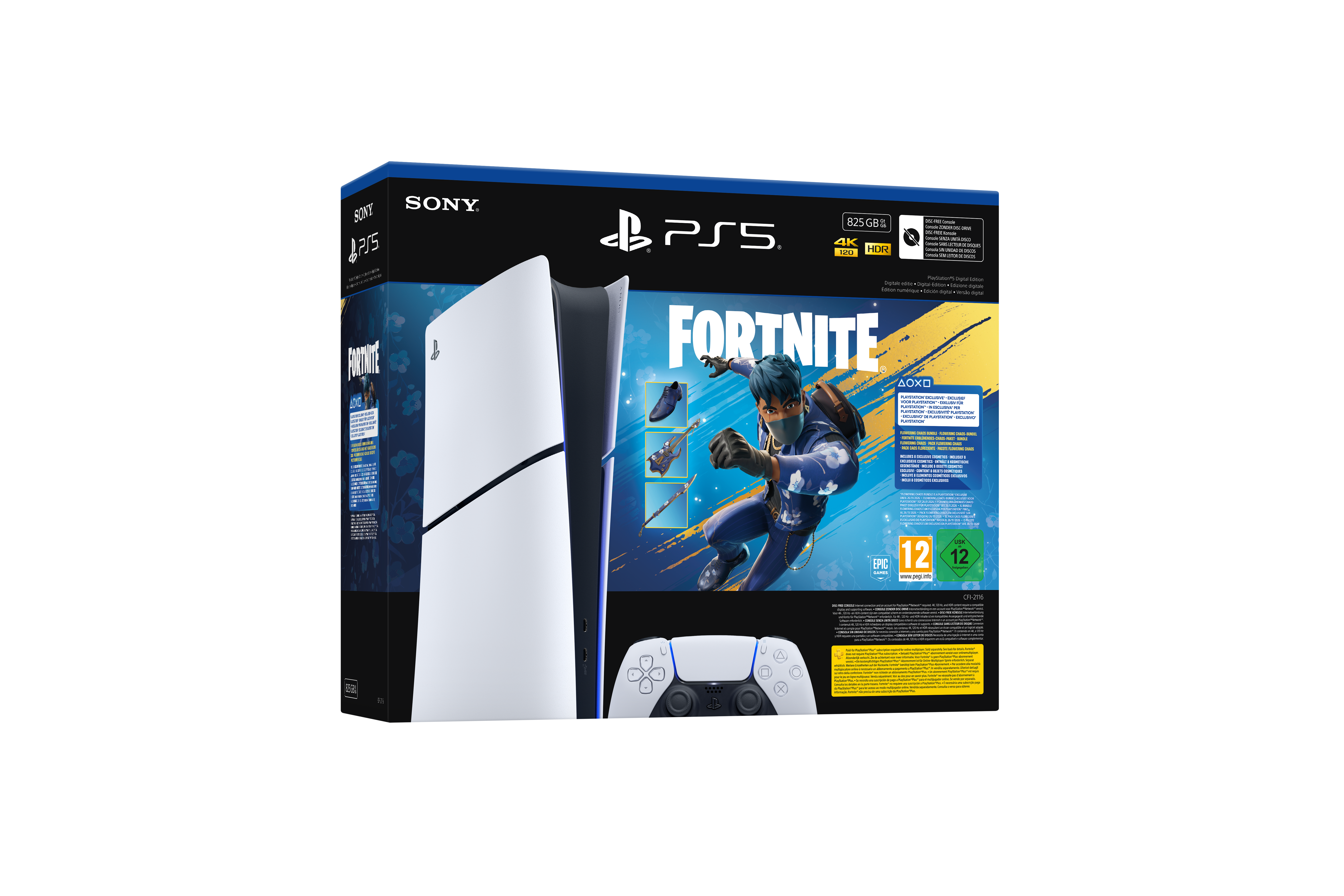 Pack Console PlayStation®5 numérique - Fortnite Flowering Chaos