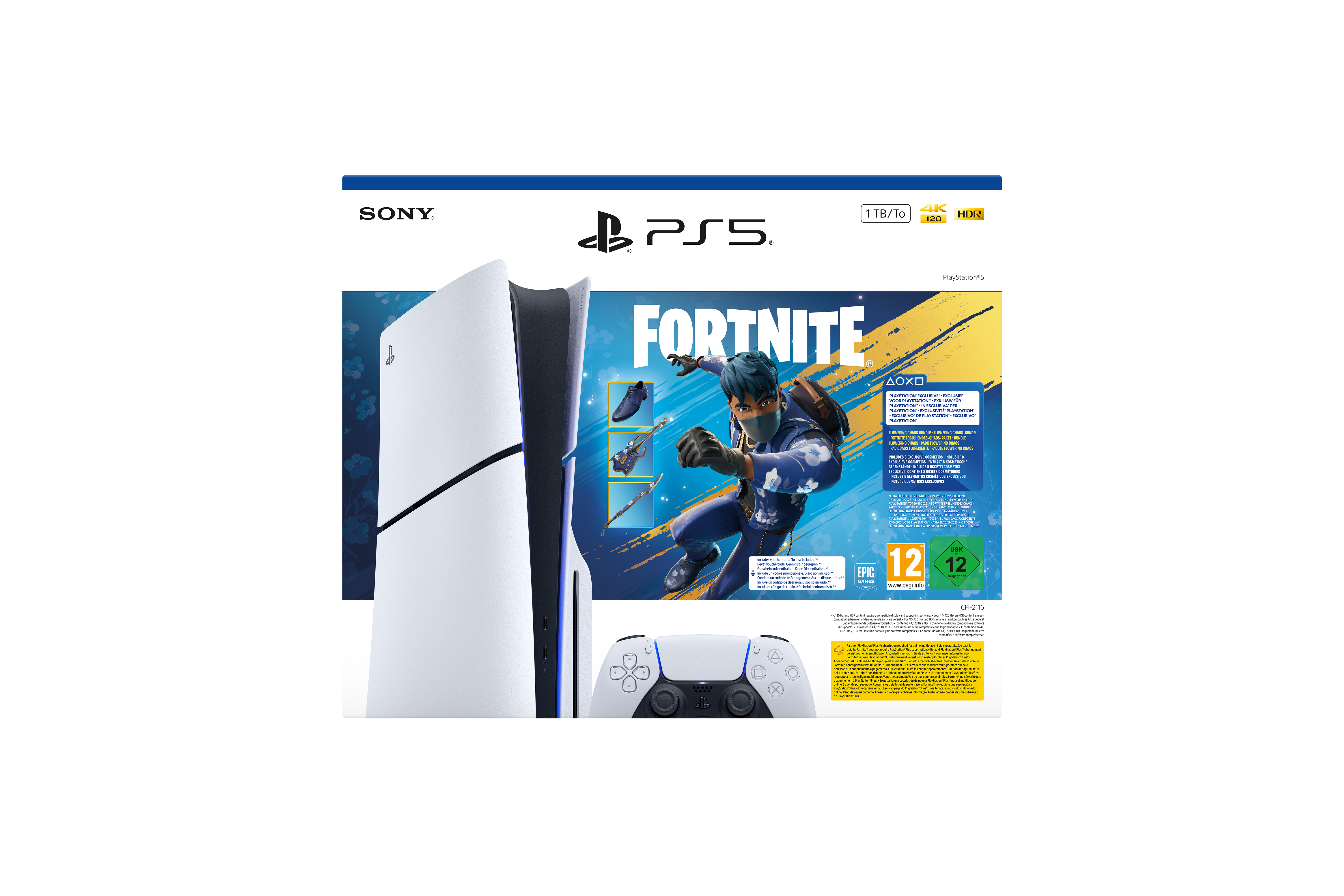Pack Console PlayStation®5 Standard Fortnite Flowering Chaos