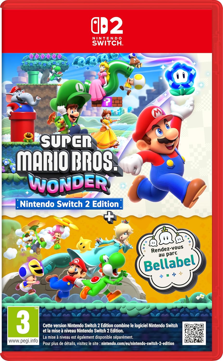 Super Mario Bros. Wonder + Rendez vous au parc Bellabel Nintendo Switch 2 Edition • Jeu Nintendo Switch 2 - vue 2