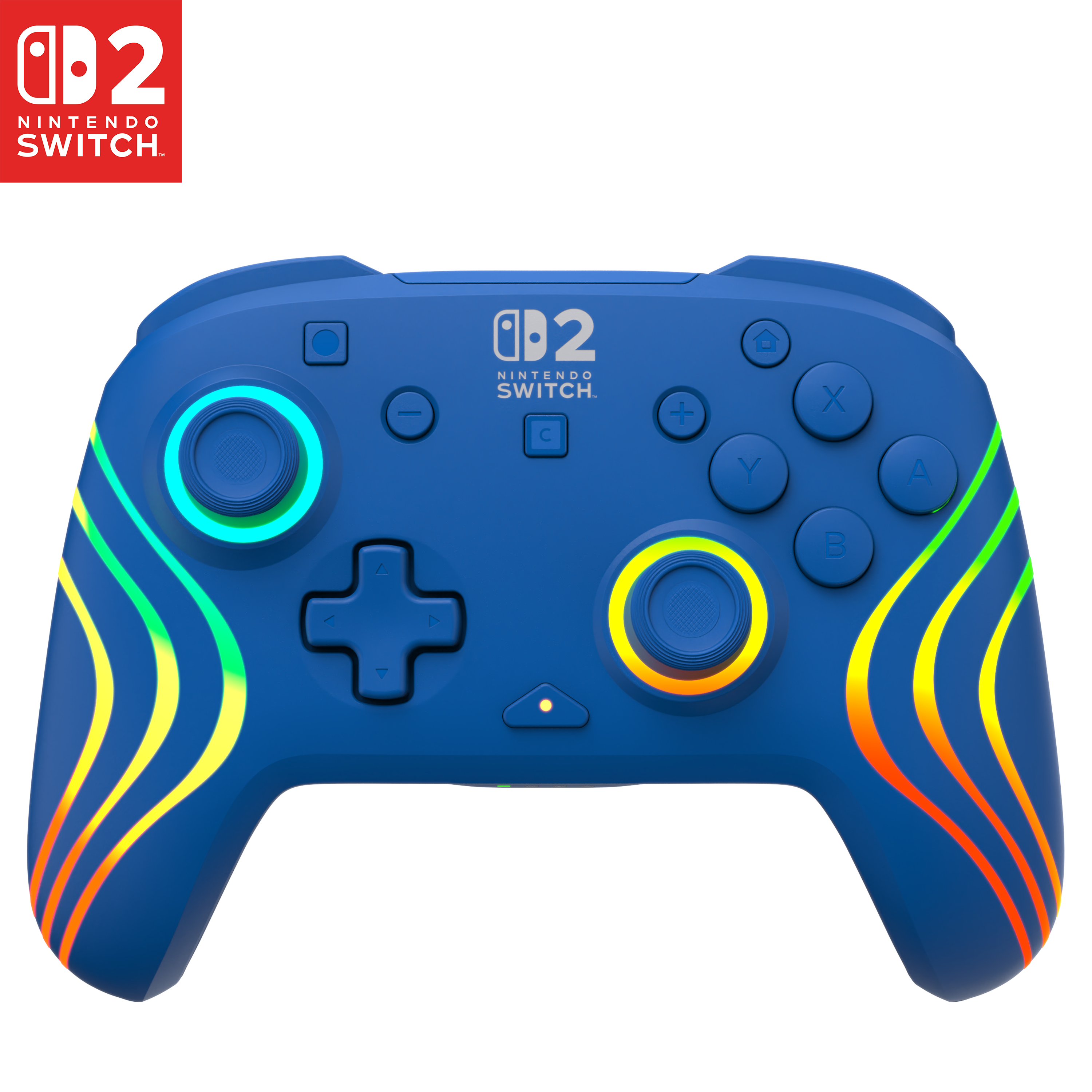 Manette Turtle Beach - Nintendo Switch 2 - Afterglow Wave - sans fil - bleu