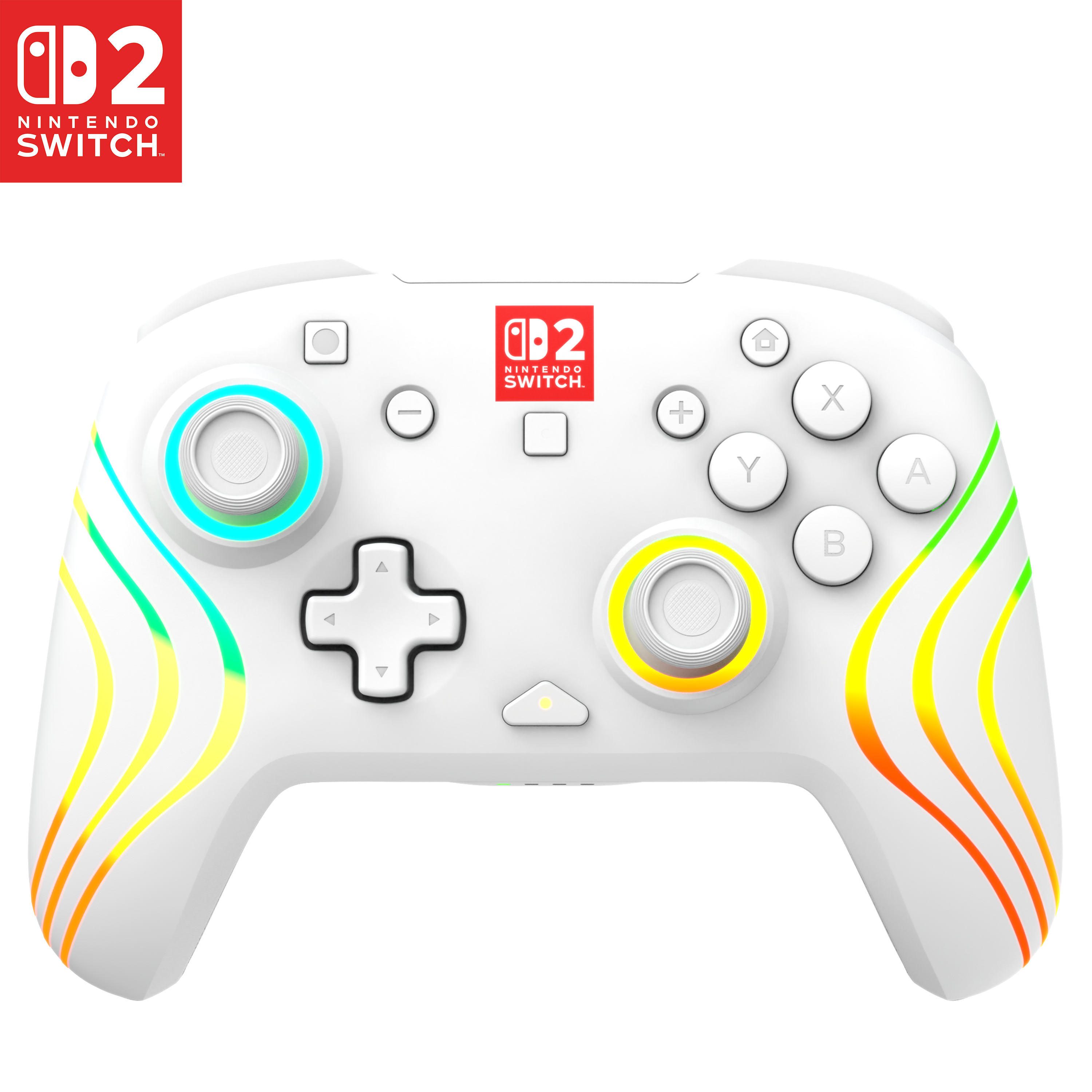 Manette Turtle Beach - Nintendo Switch 2 - Afterglow Wave - sans fil - blanc