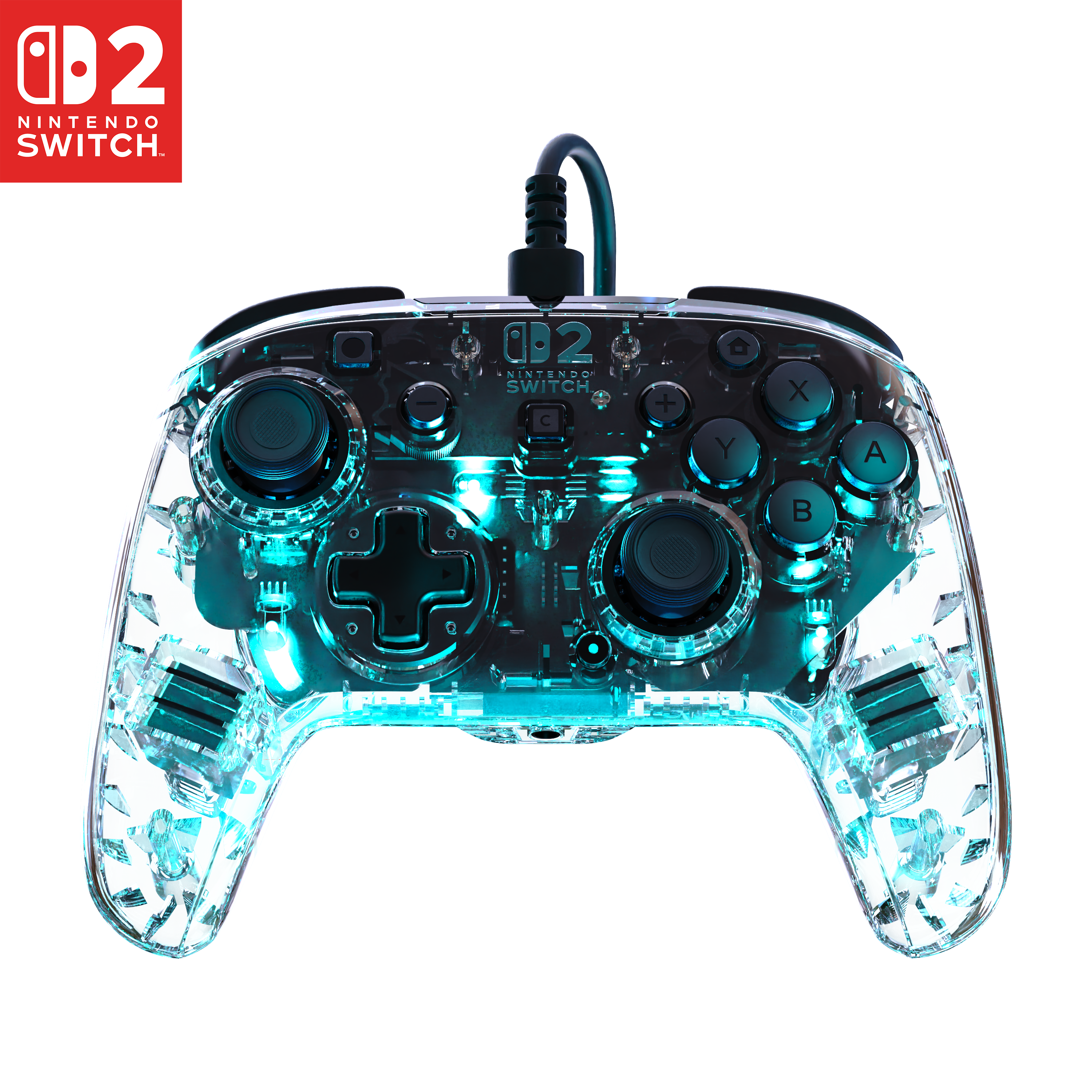 Manette Turtle Beach - Nintendo Switch 2 - Afterglow Wave - filaire - clair