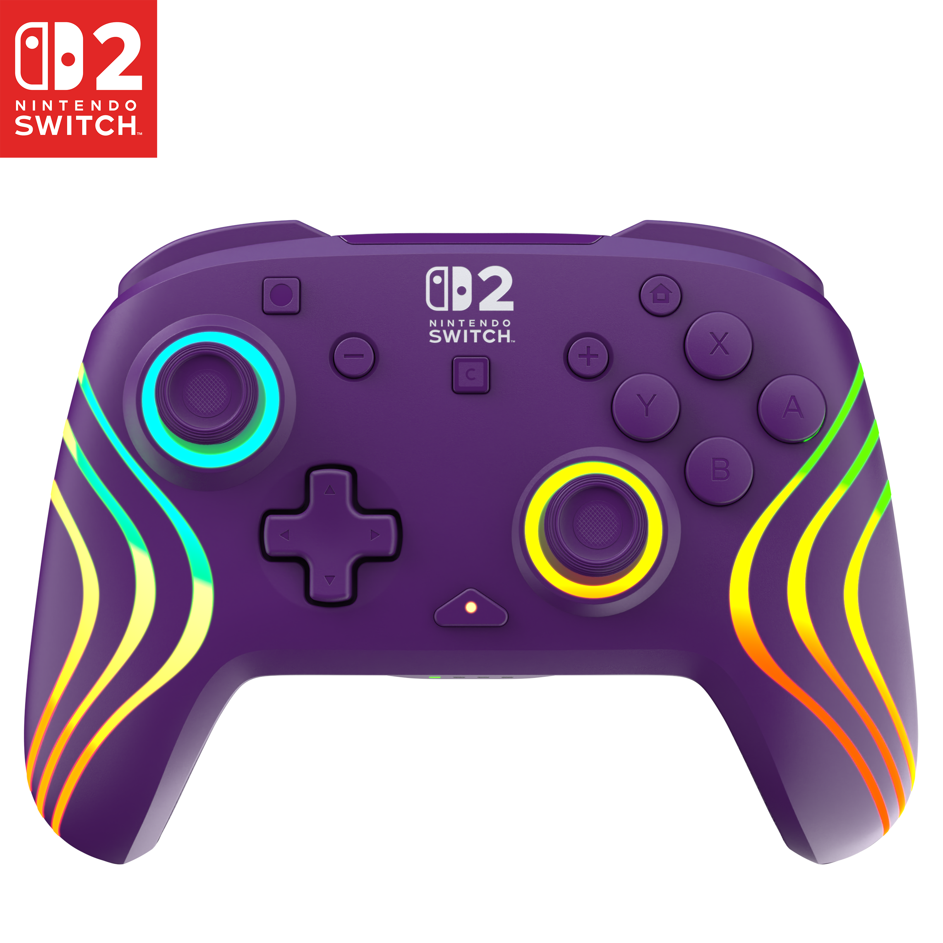 Manette Turtle Beach - Nintendo Switch 2 - Afterglow Wave - sans fil - violet