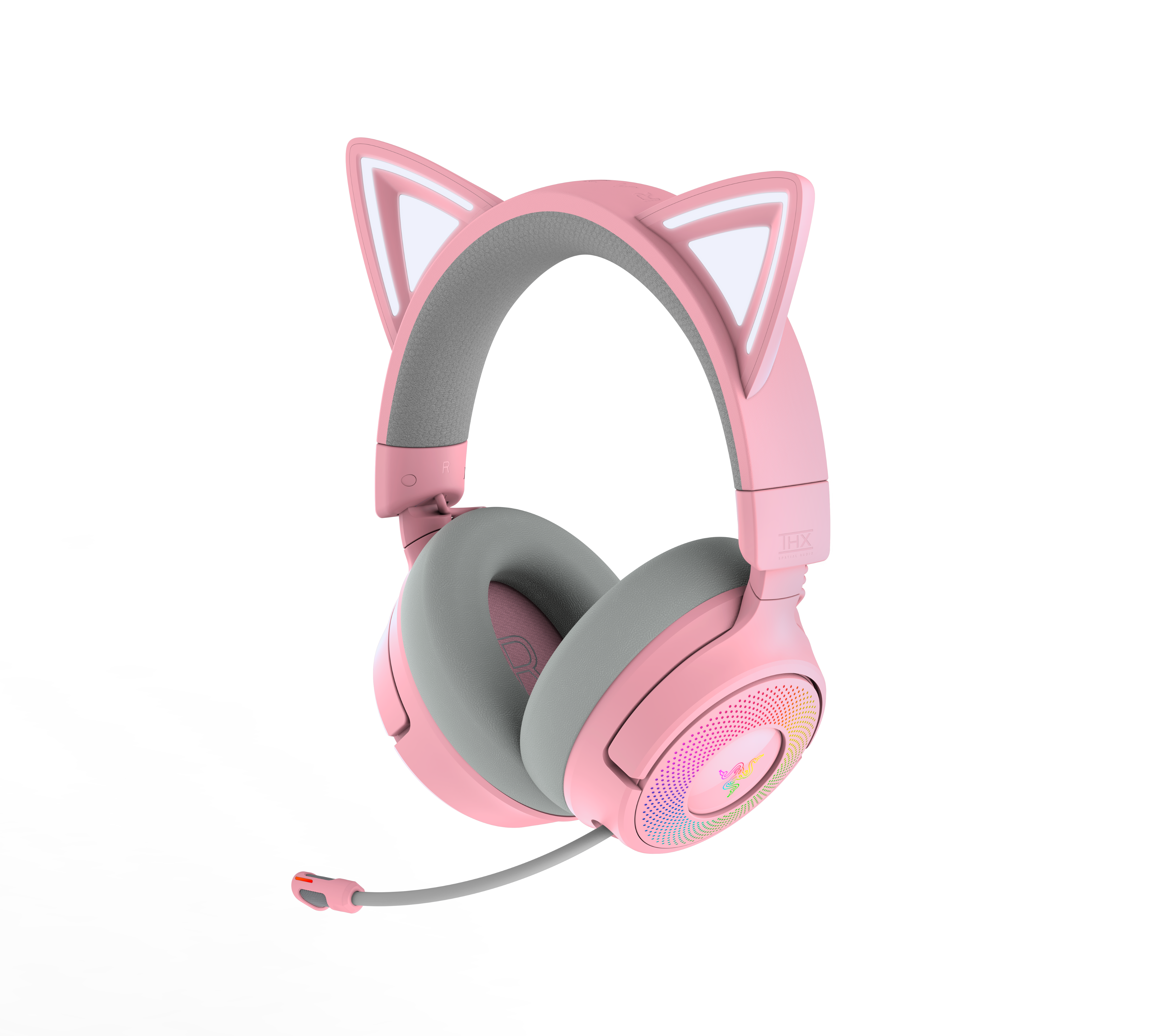 Casque gaming sans fil Razer - Kraken Kitty V3 Pro - Quartz