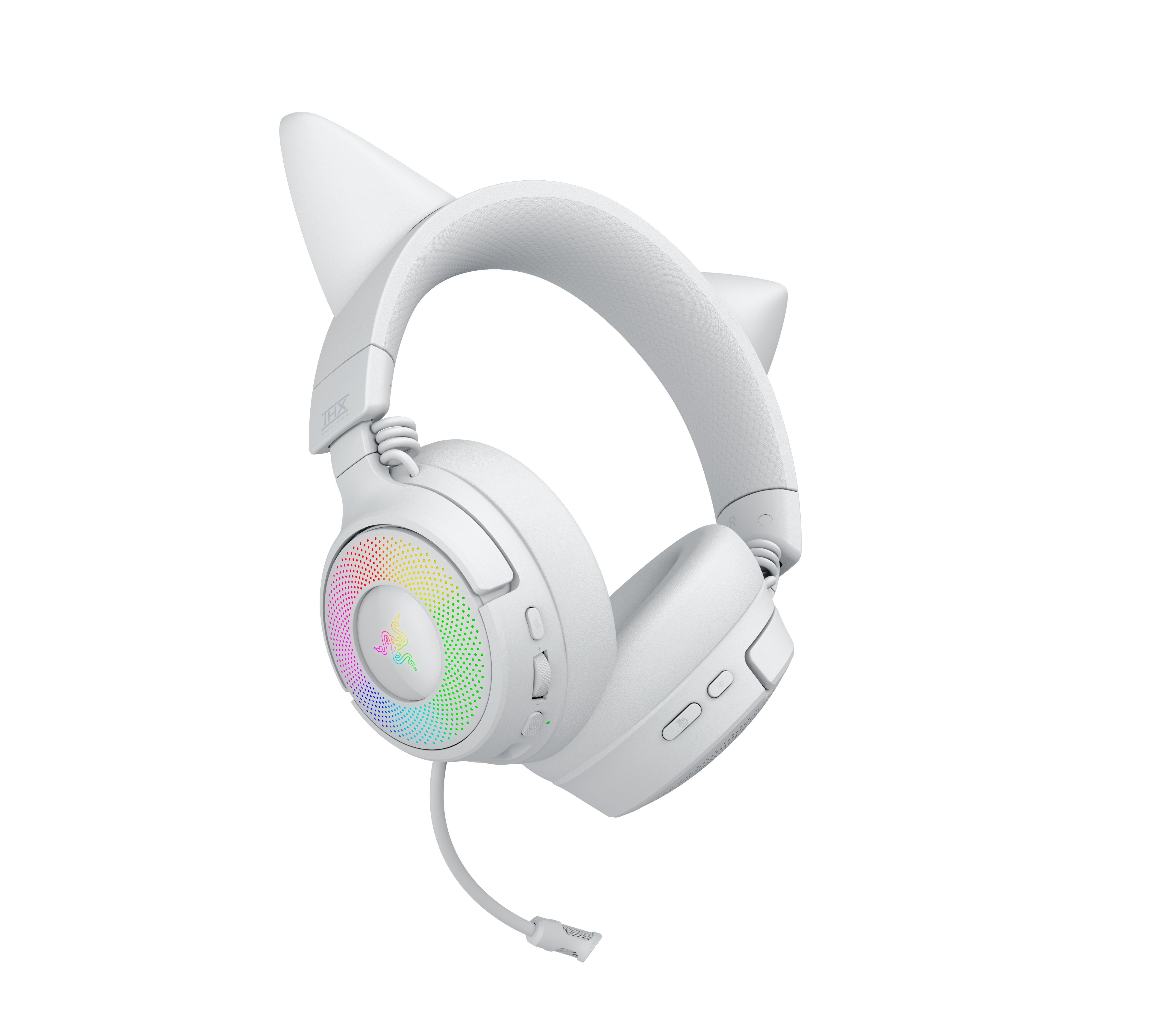 Casque gaming sans-fil Razer - Kraken Kitty V3 pro - Blanc