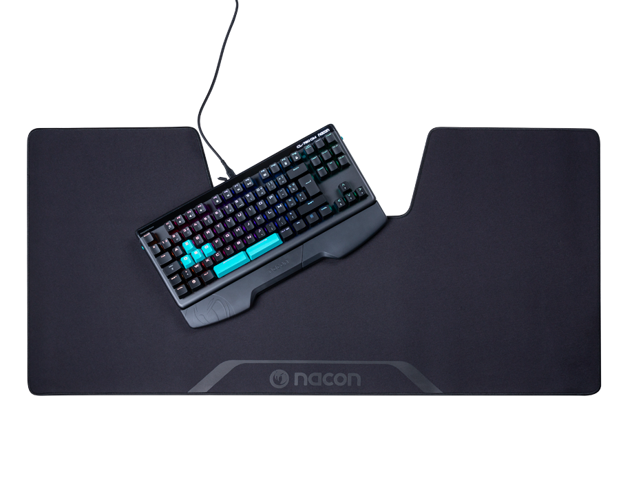 Bundle gaming Nacon - Clavier optique + tapis - Noir