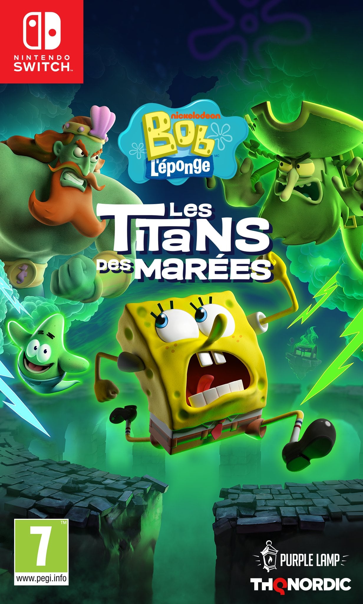 Bob 'Eponge Les Titans des Marées Nintendo Switch - vue 3