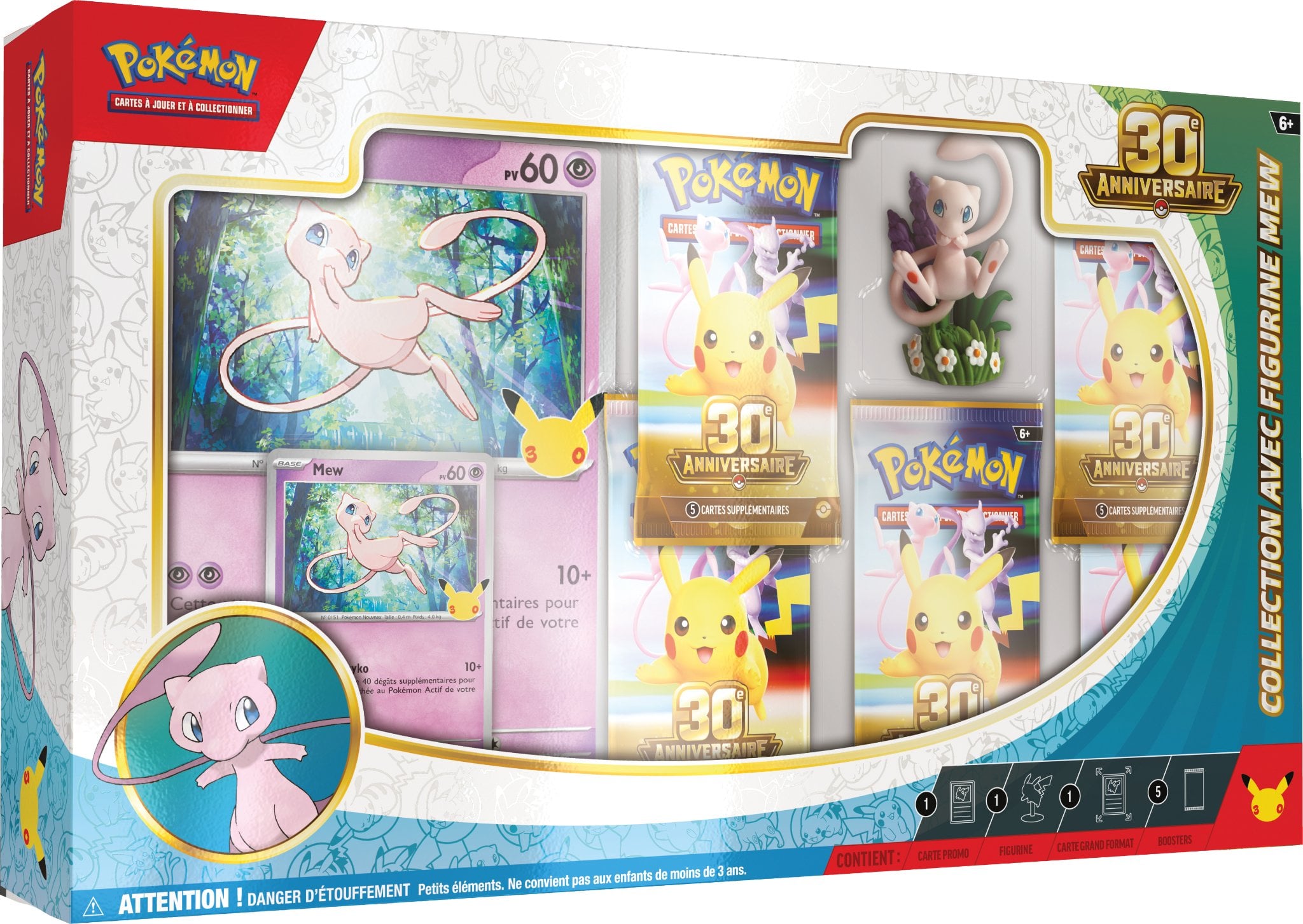 Pokémon 30A Coffret Mew 5 boosters+ figurine