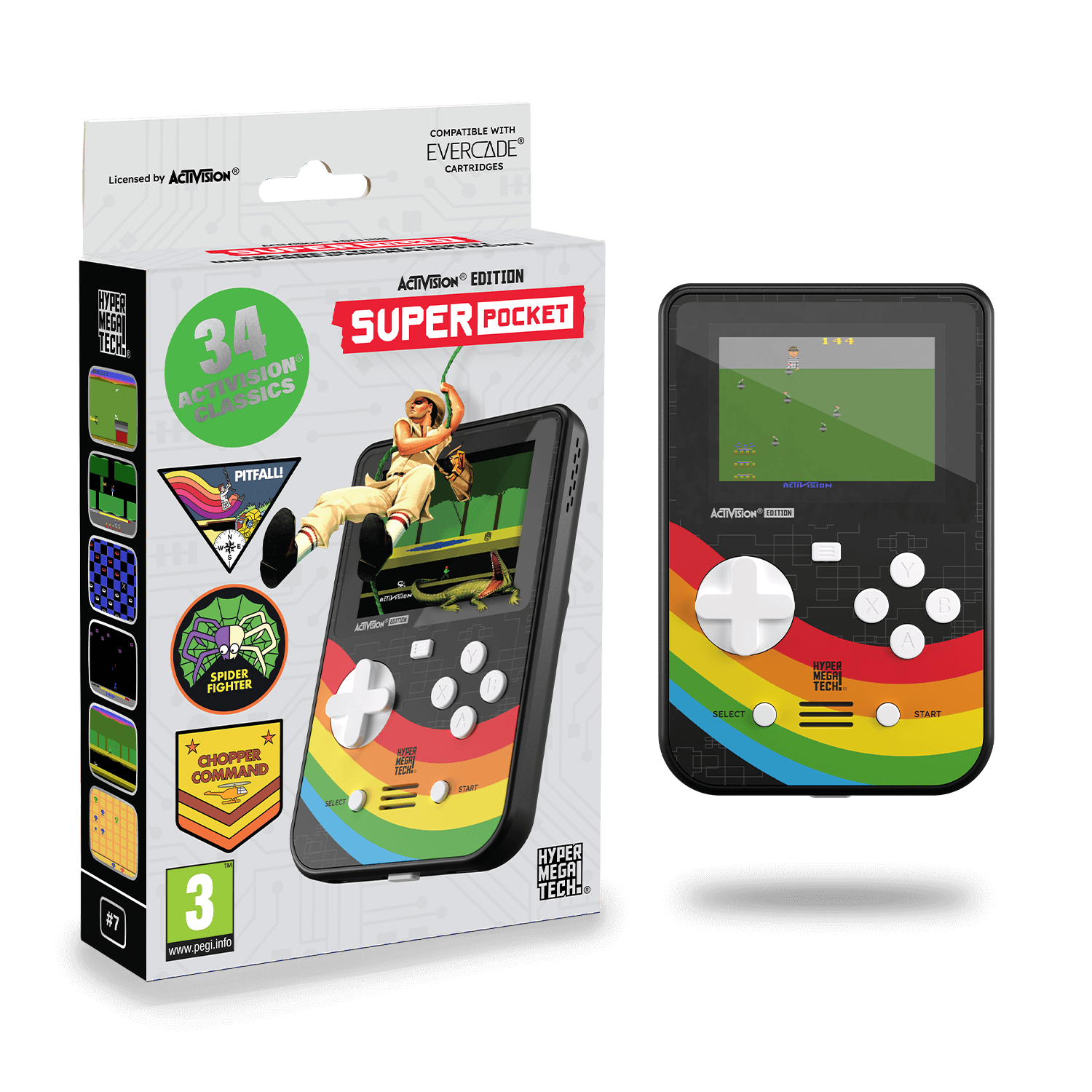 Console rétrogaming Blaze HyperMegaTech! Super Pocket Activision Edition - vue 3