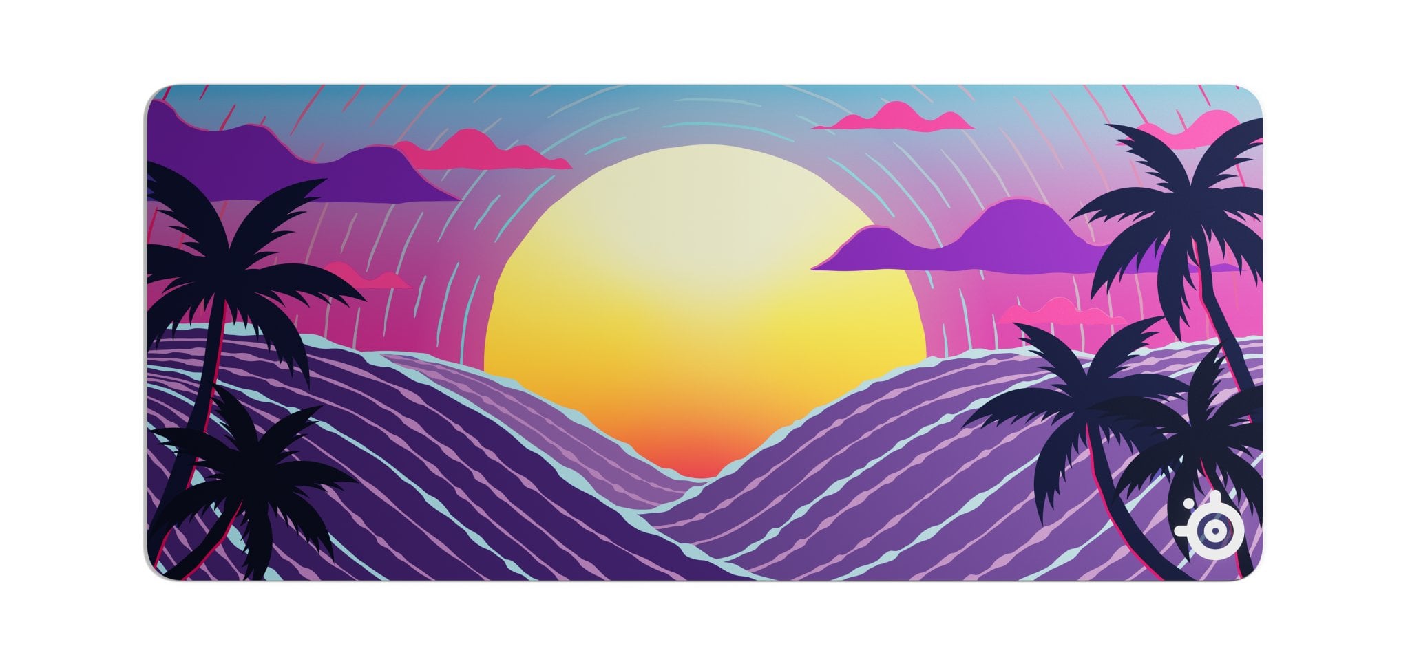 Tapis de gaming STEELSERIES QcK Neon Sunset 900 x 400 mm x 2 mm - vue 2