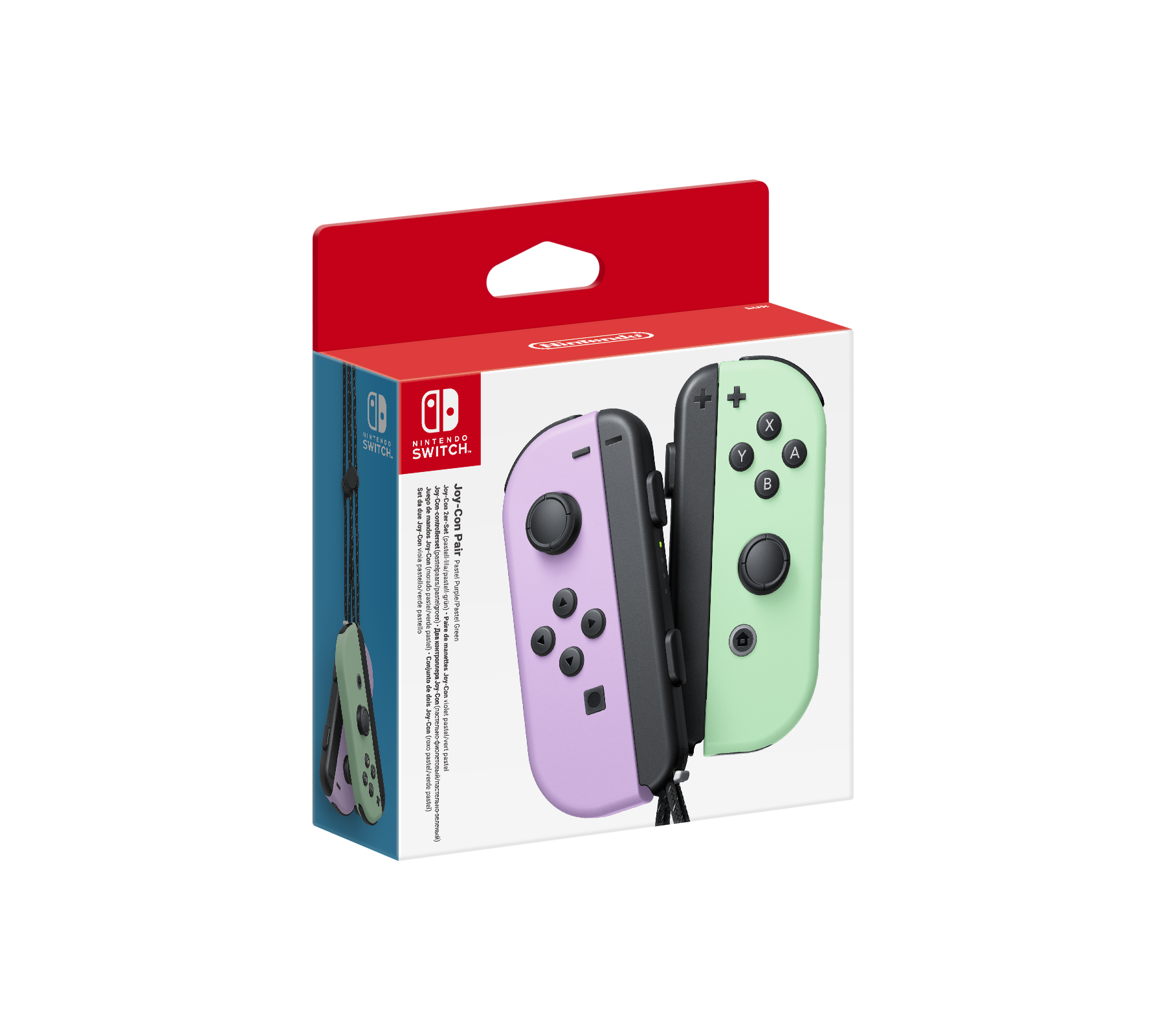 Paire de manettes Joy-Con pour Switch OLED Nintendo - Violet et vert pastel
