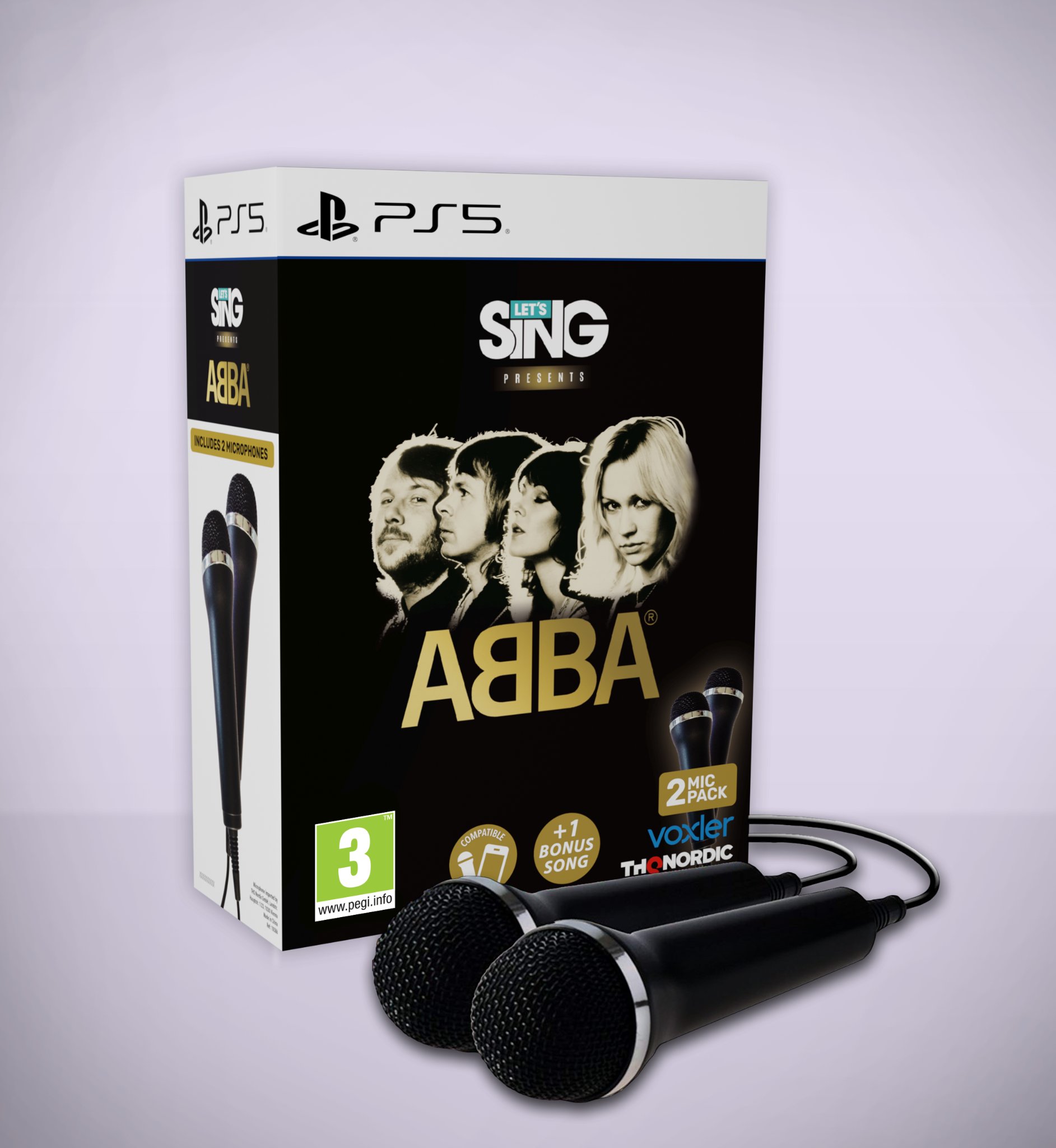 Let' Sing ABBA bundle micros PS5