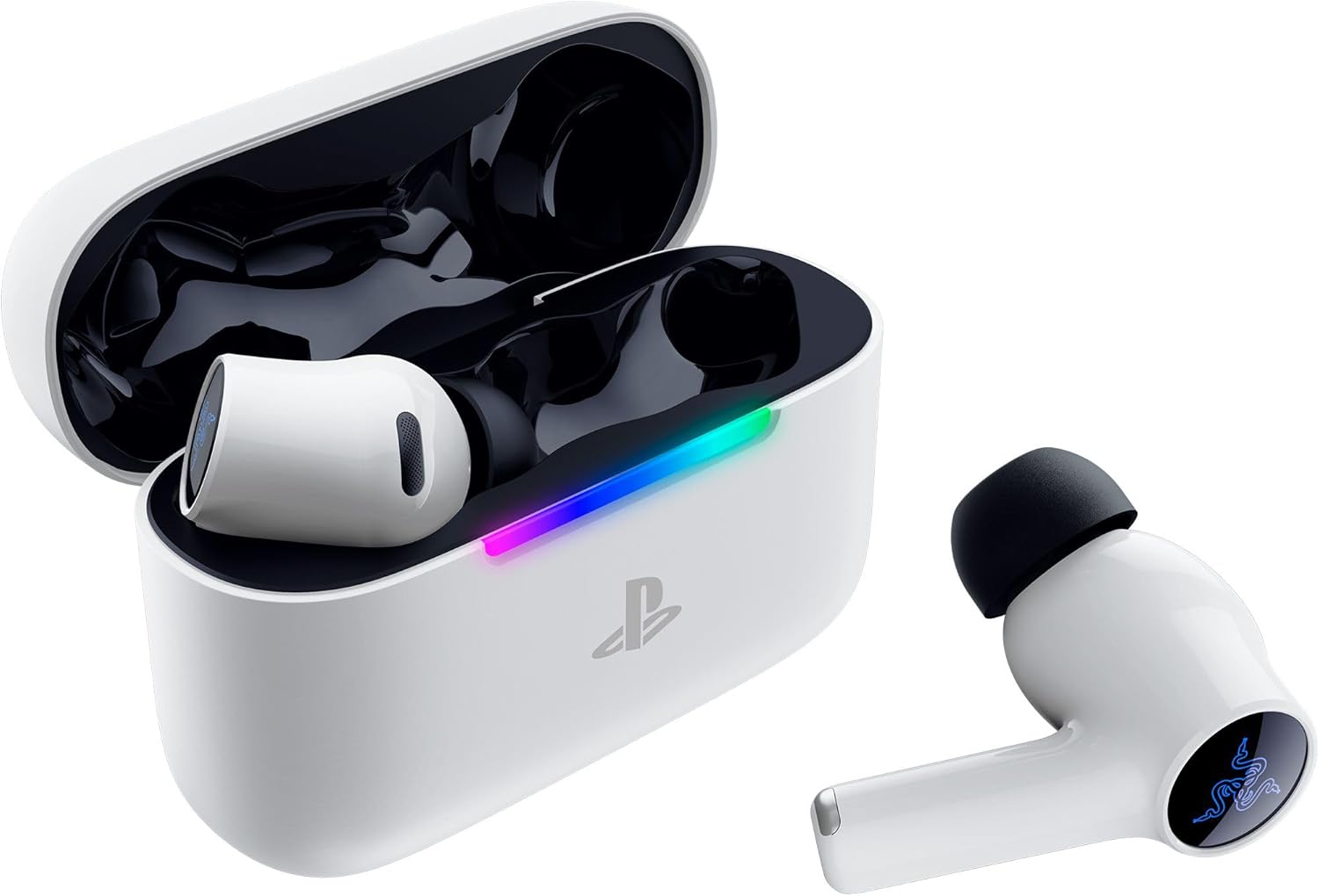 Écouteurs sans fil Razer - Hammerhead v3 x Hyperspeed Playstation - Bluetooth - Blanc