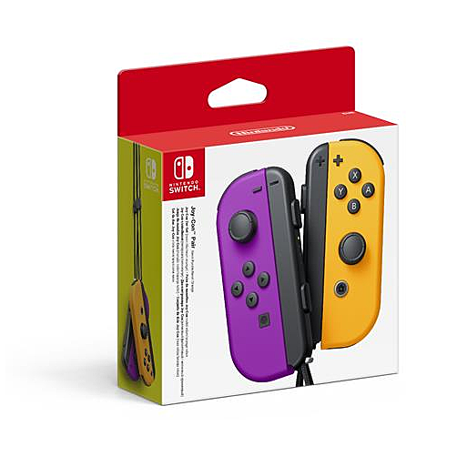 Manettes Joy Con Nintendo Switch paire Néon & Néon Batterie remplaçable avec dragonnes noires Neuf - vue 3