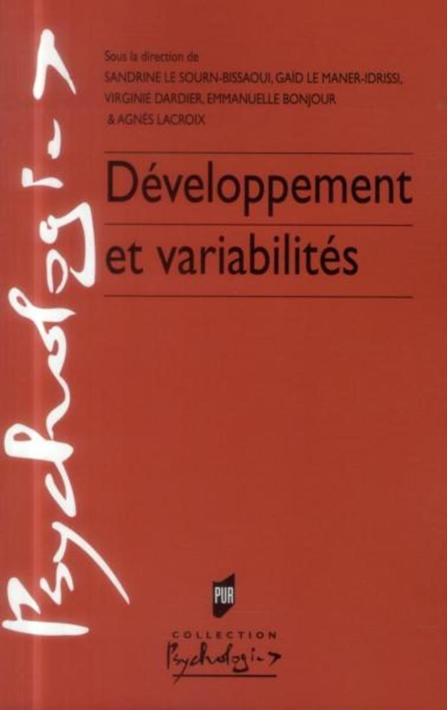 Le Sourn-Bissaoui Sandrine Développement Et Variabilités