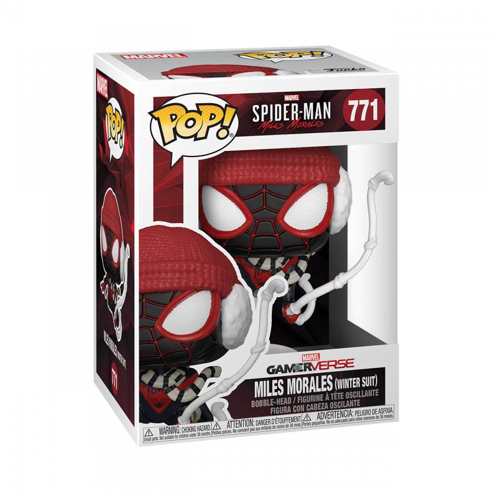 Figurine - Pop -  Spider man Miles Morales En Hiver Gamerverse - 771