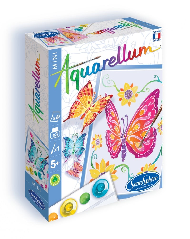 Coffret Aquarellum Mini - Papillons