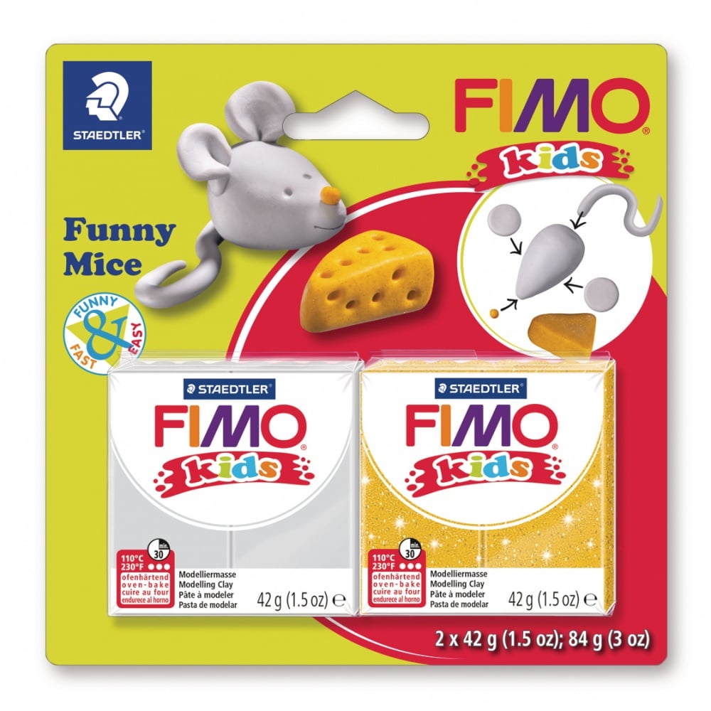 Kit pâte à modeler funny souris - Fimo kids