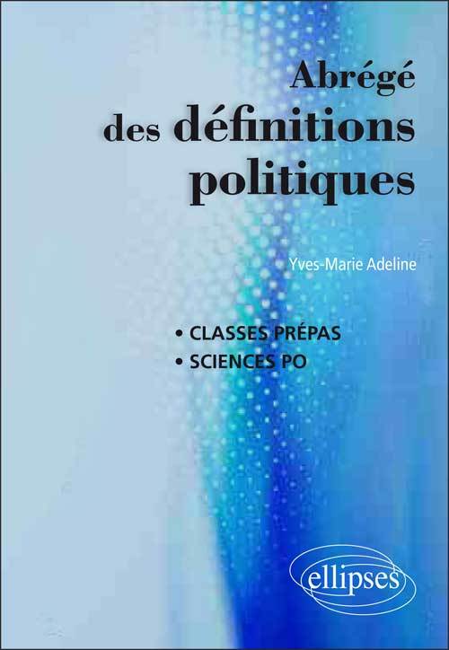 Adeline Yves-Marie Abrégé Des Définitions Politiques