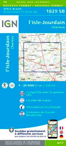 L'lsle Jourdain 1 : 25 000