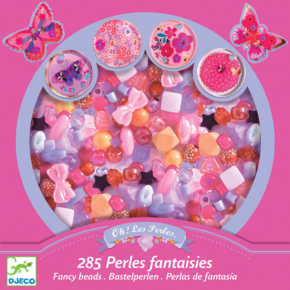 285 perles fantaisies : Papillons - Djeco