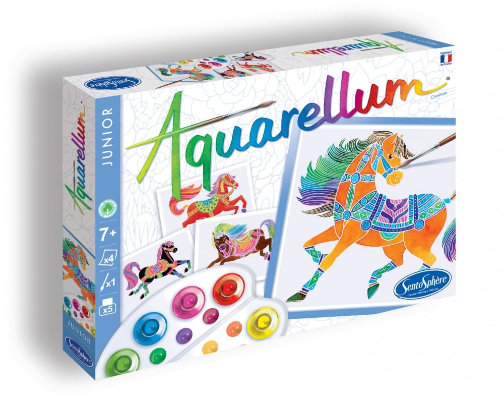 Coffret Aquarellum junior - chevaux