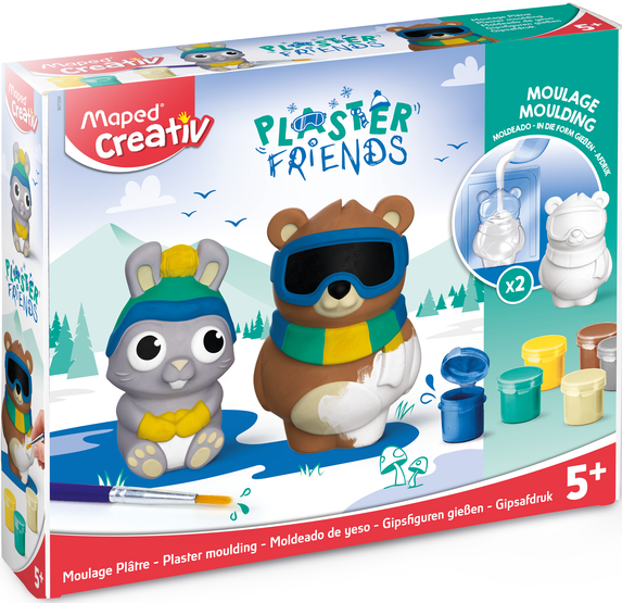 Platre Ours et Lapin Maped Creativ - Plaster Friends