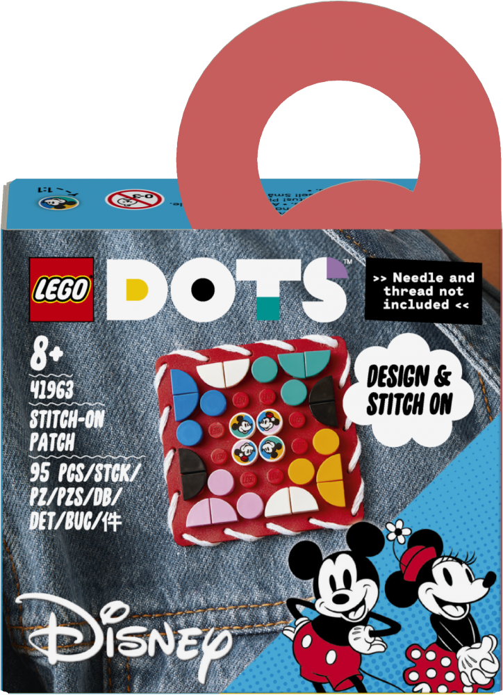 Plaque à coudre Mickey Mouse et Minnie Mouse - Lego Dots - 41963