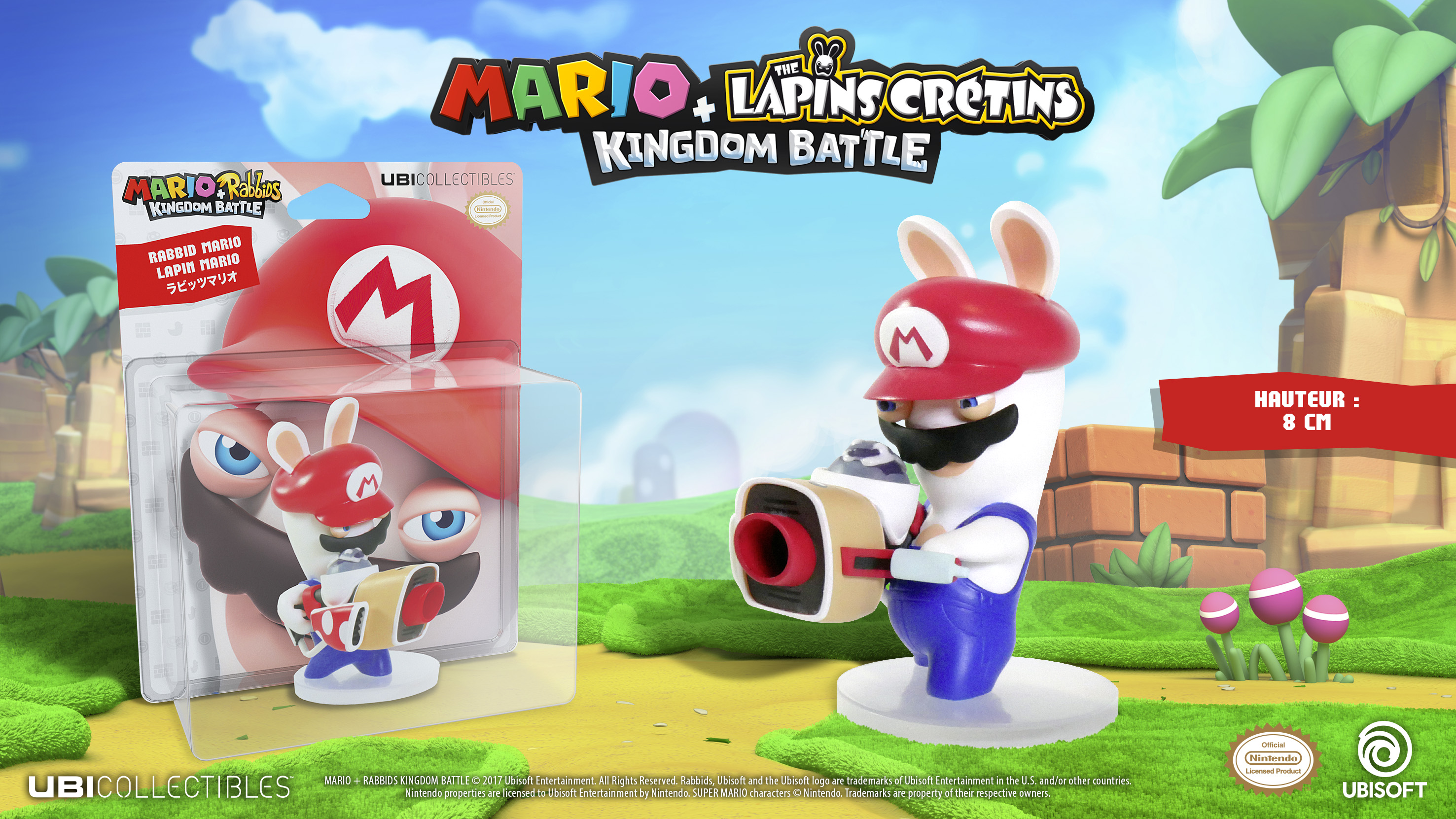 Figurine Mario & Rabbids Kingdom Battle - Mario - 8cm