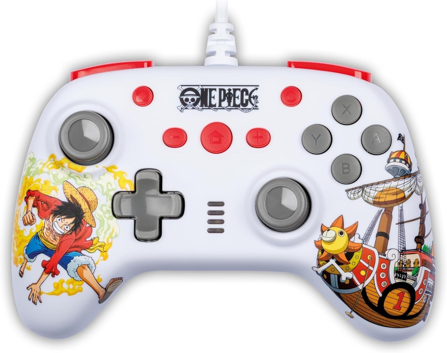 Konix One Piece Manette filaire pour Nintendo Switch Switch OLED et PC Luffy - vue 2