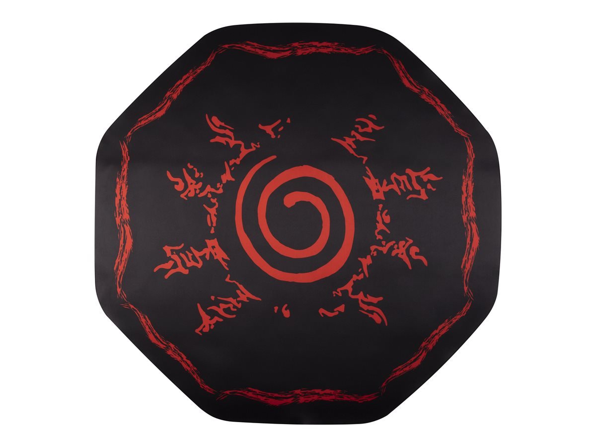 Tapis Konix - Naruto - 99.5 x 99.3 cm - noir et rouge