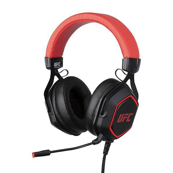 Casque Gaming Konix - UFC - Noir et rouge