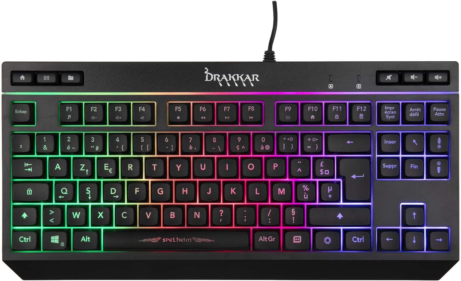 Konix Drakkar Clavier membrane Spelheim TKL Neuf - vue 5