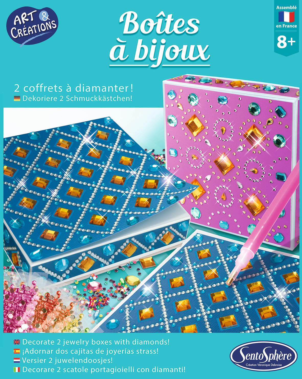 Boite A Bijoux Pierres  & Strass