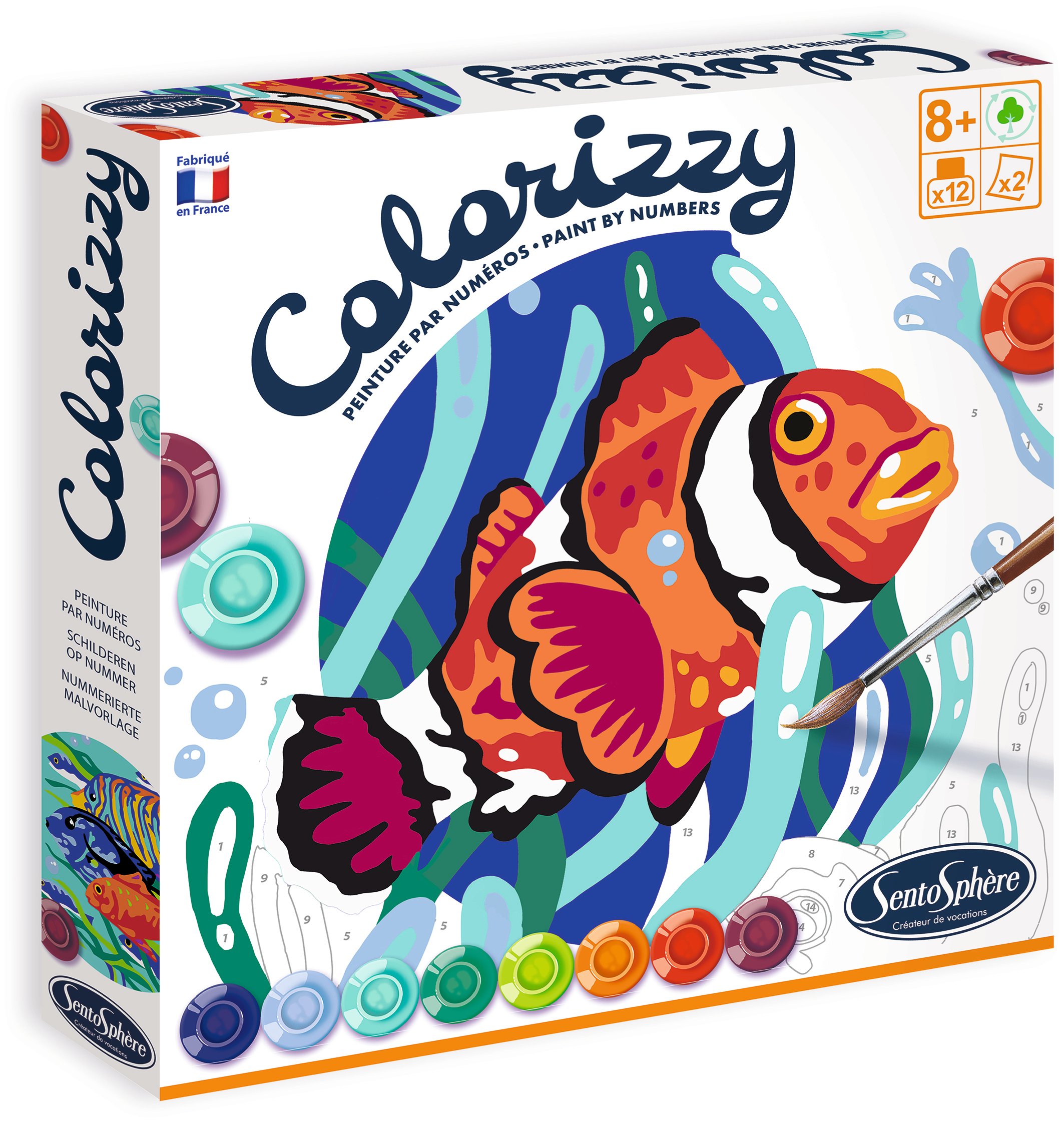 Coffret de peinture - Colorizzy - Fonds marins