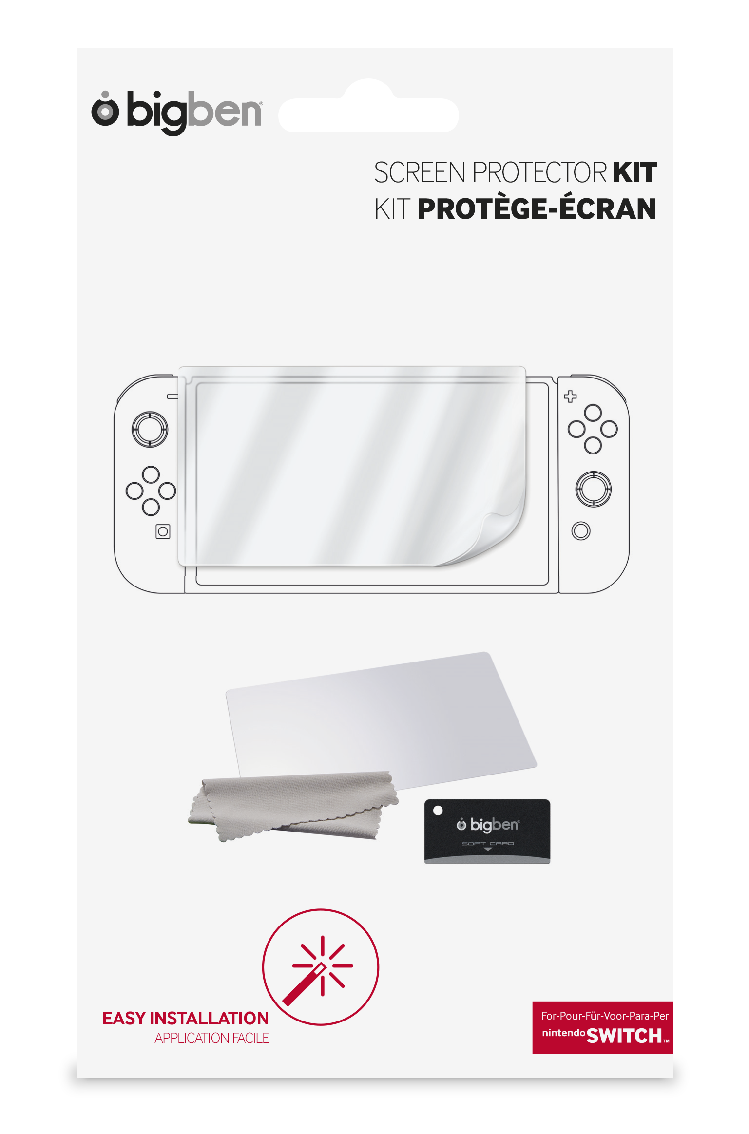 Kit Protège écran Nintendo Switch Bigben Le Kit Protège écran