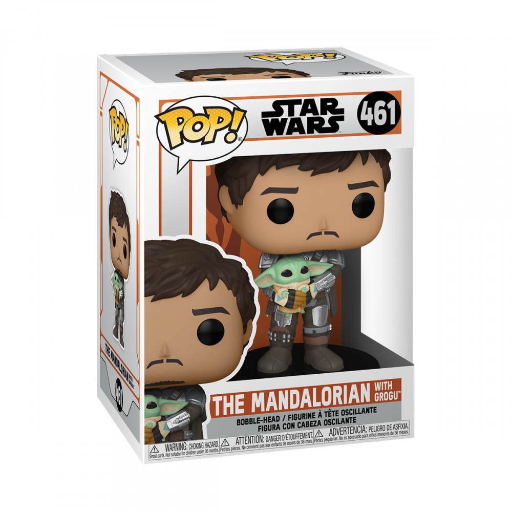 Figurine - Funko Pop! n°461 - The Mandalorian - Mando avec Grogu