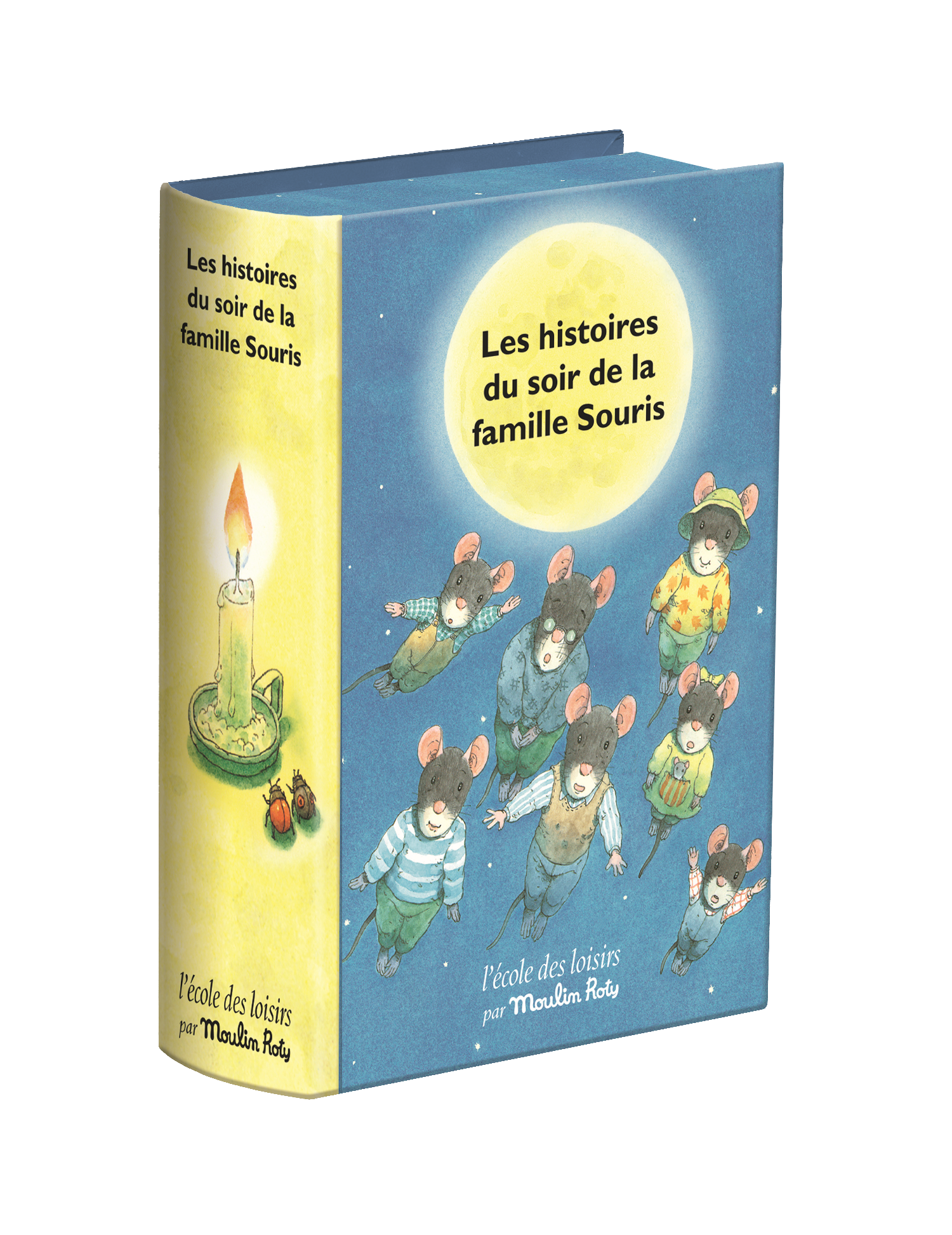 Coffret lampe à histoire famille souris - Ecole des loisirs x Moulin Roty