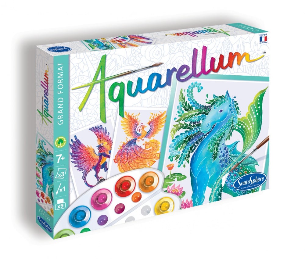 Coffret Aquarellum - Animaux fantastiques