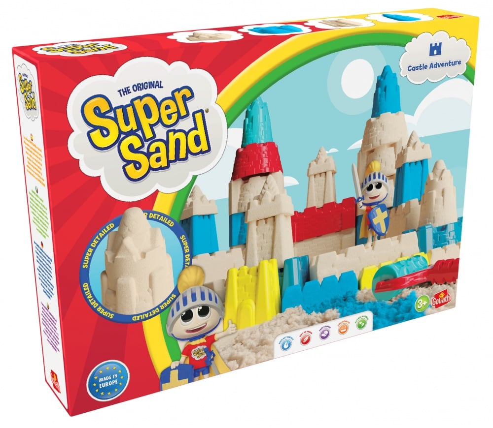 Sable magique à modeler Super Sand Château - Goliath